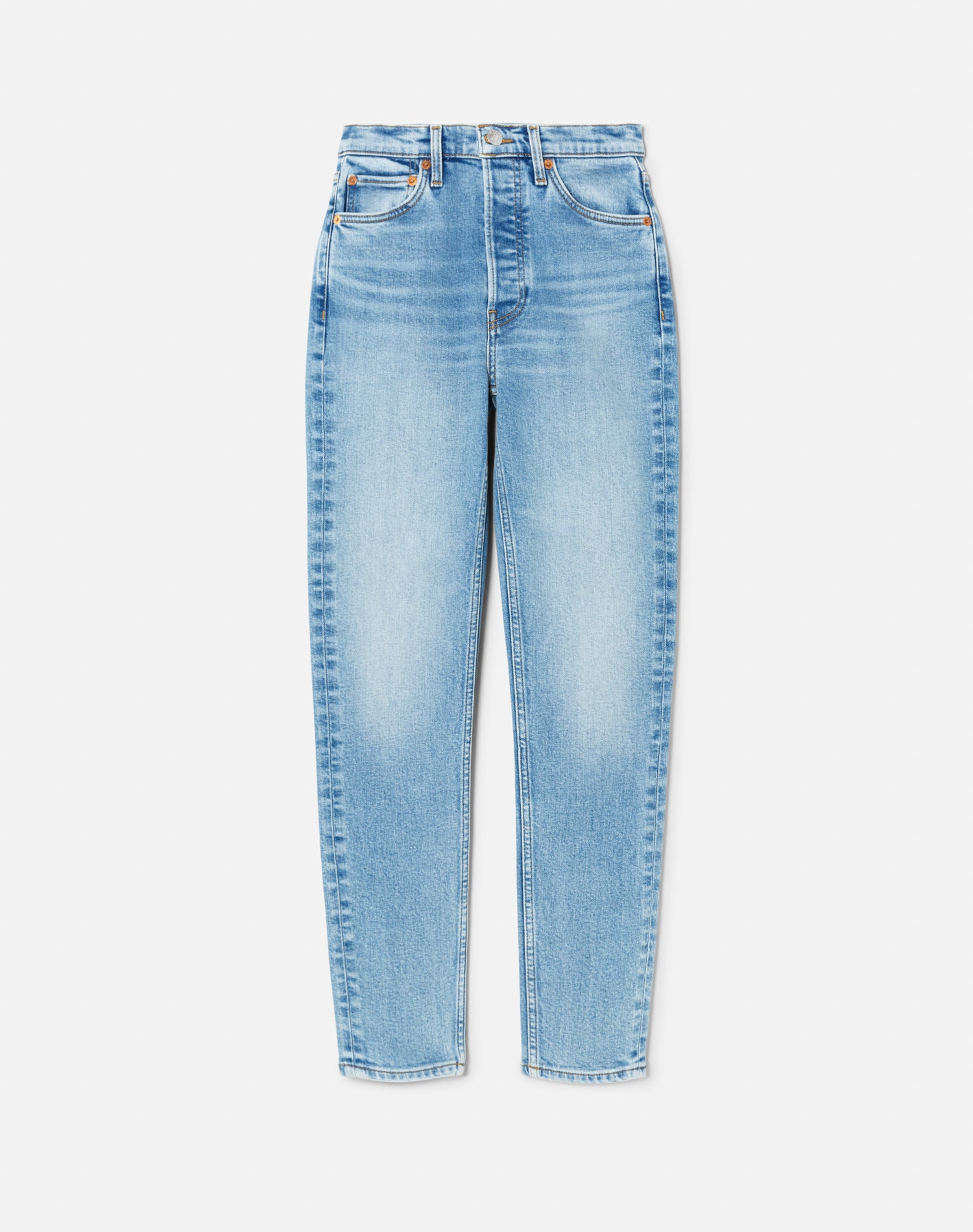 Comfort Stretch High Rise Ankle Crop - Faded Topaz