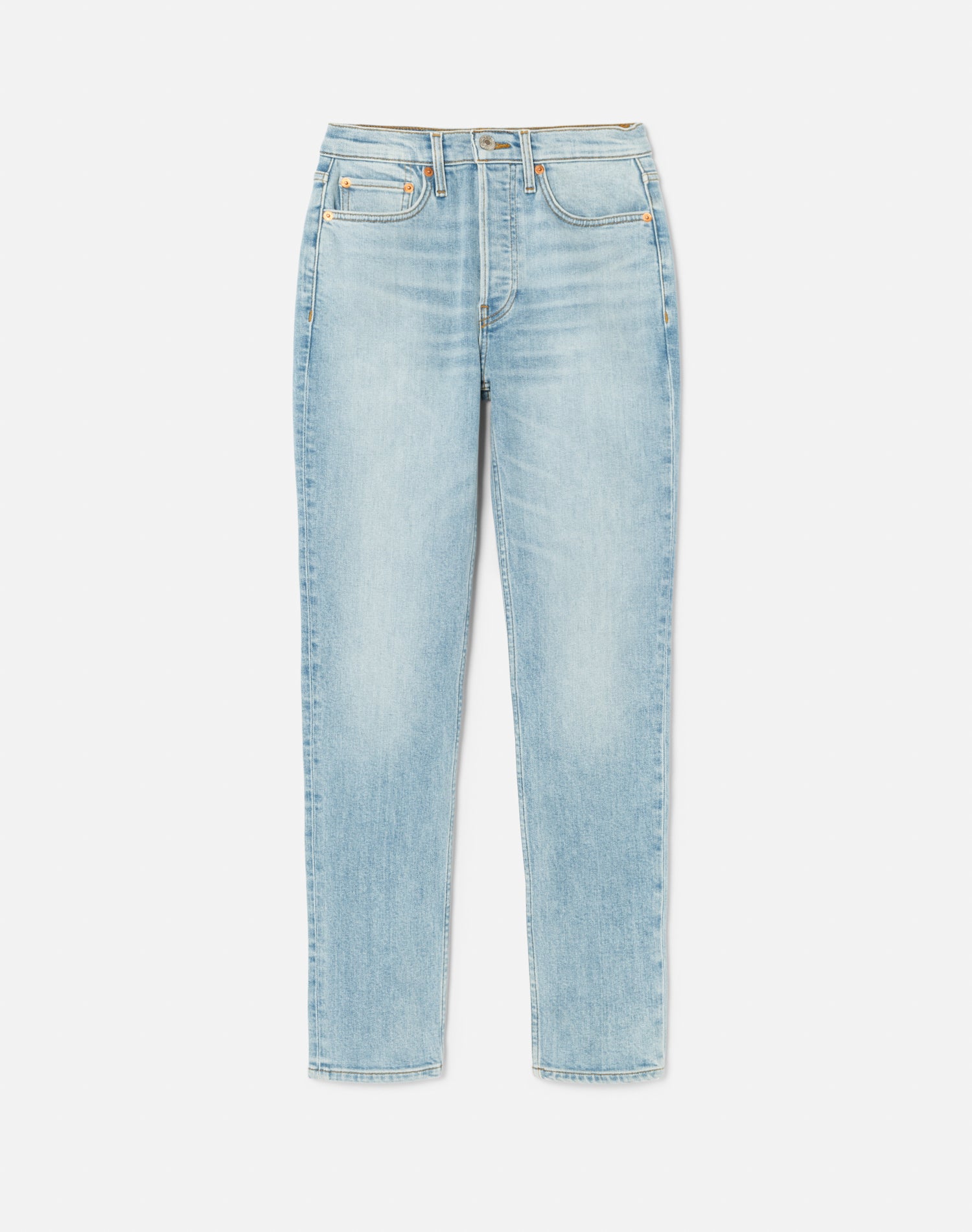 Comfort Stretch High Rise Ankle Crop - Costa Indigo