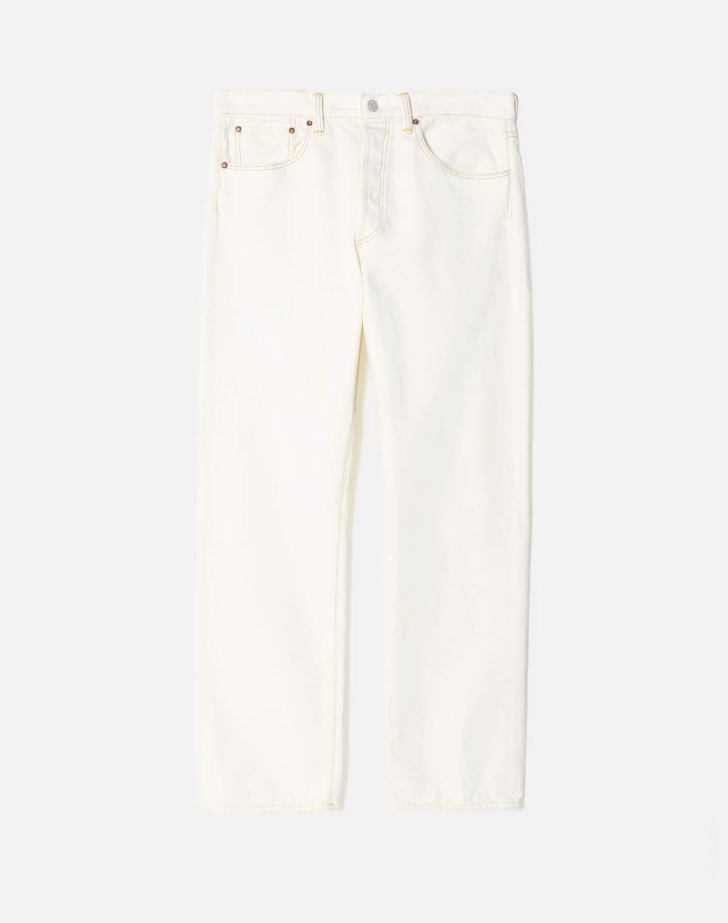 50s Straight - Faded White