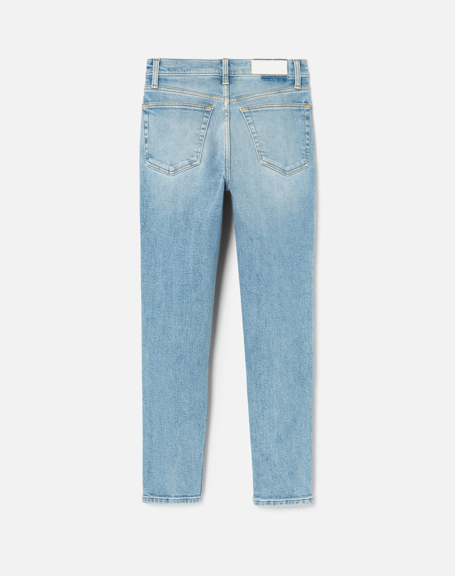 Extra Stretch High Rise Ankle Crop - Worn Light Azure
