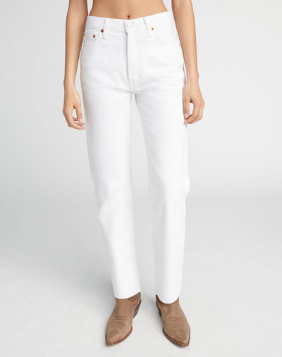 Comfort Stretch High Rise Loose - White