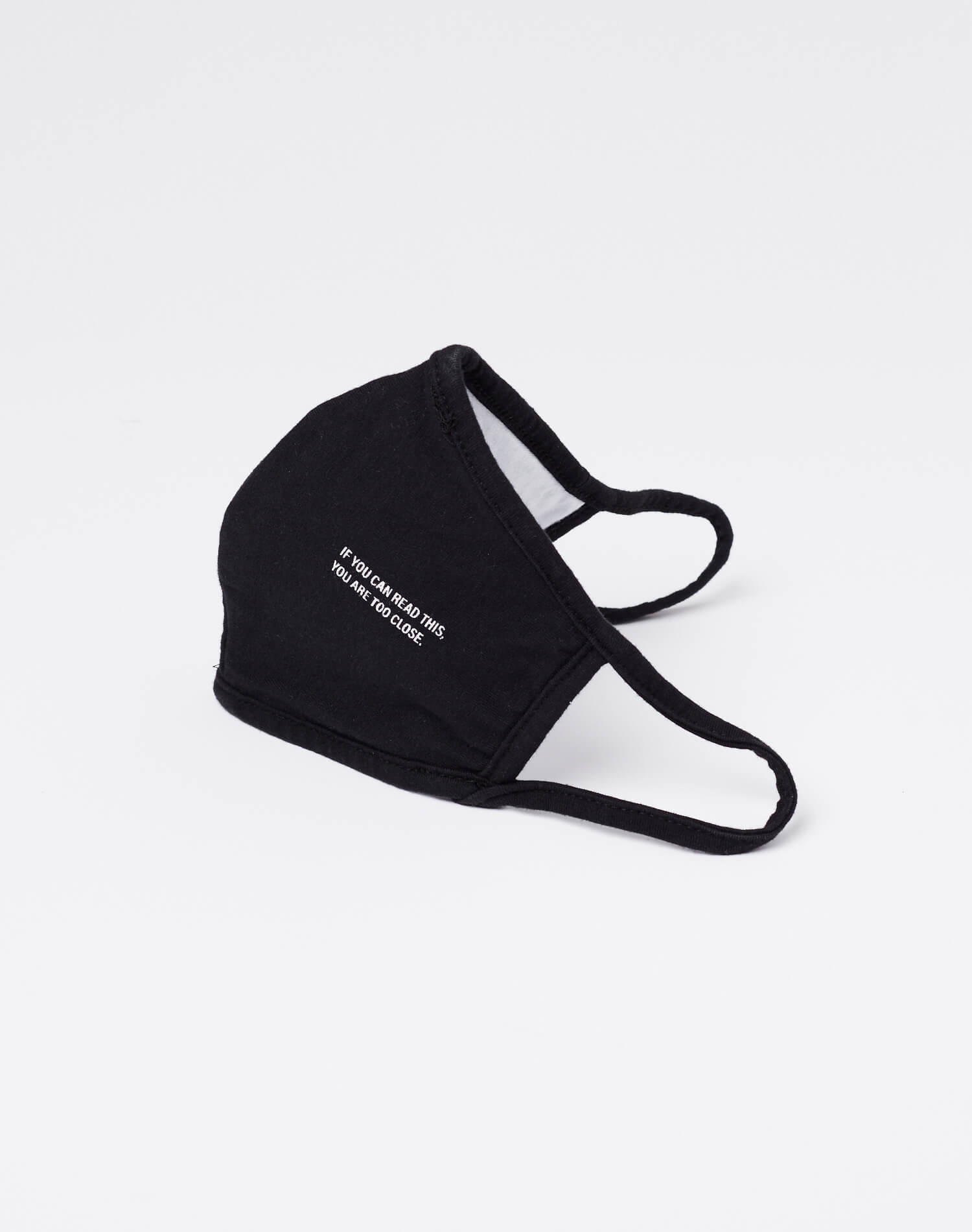 Jersey "Too Close" Mask - Black