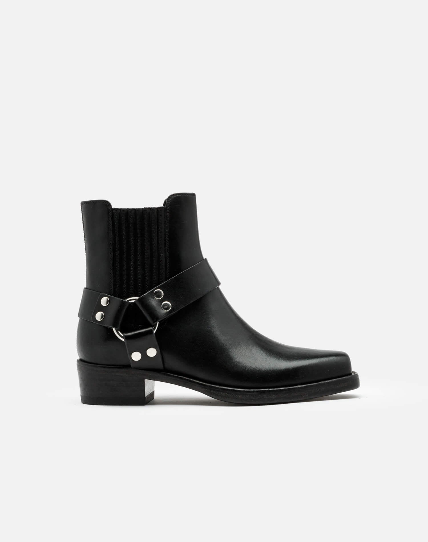 RE/DONE | Cavalry Boot in Black Leather