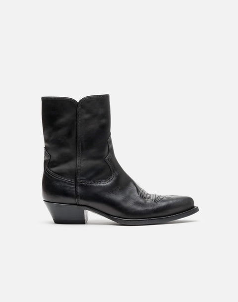 RE/DONE | Western Boot in Black Leather