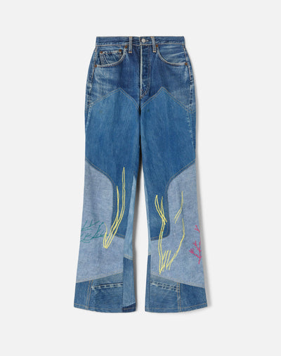 80s Levi's 501 Patched And Embroidered Jeans -#19