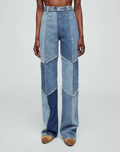 Levi's Raw Patched Wide Leg - Indigo Patch