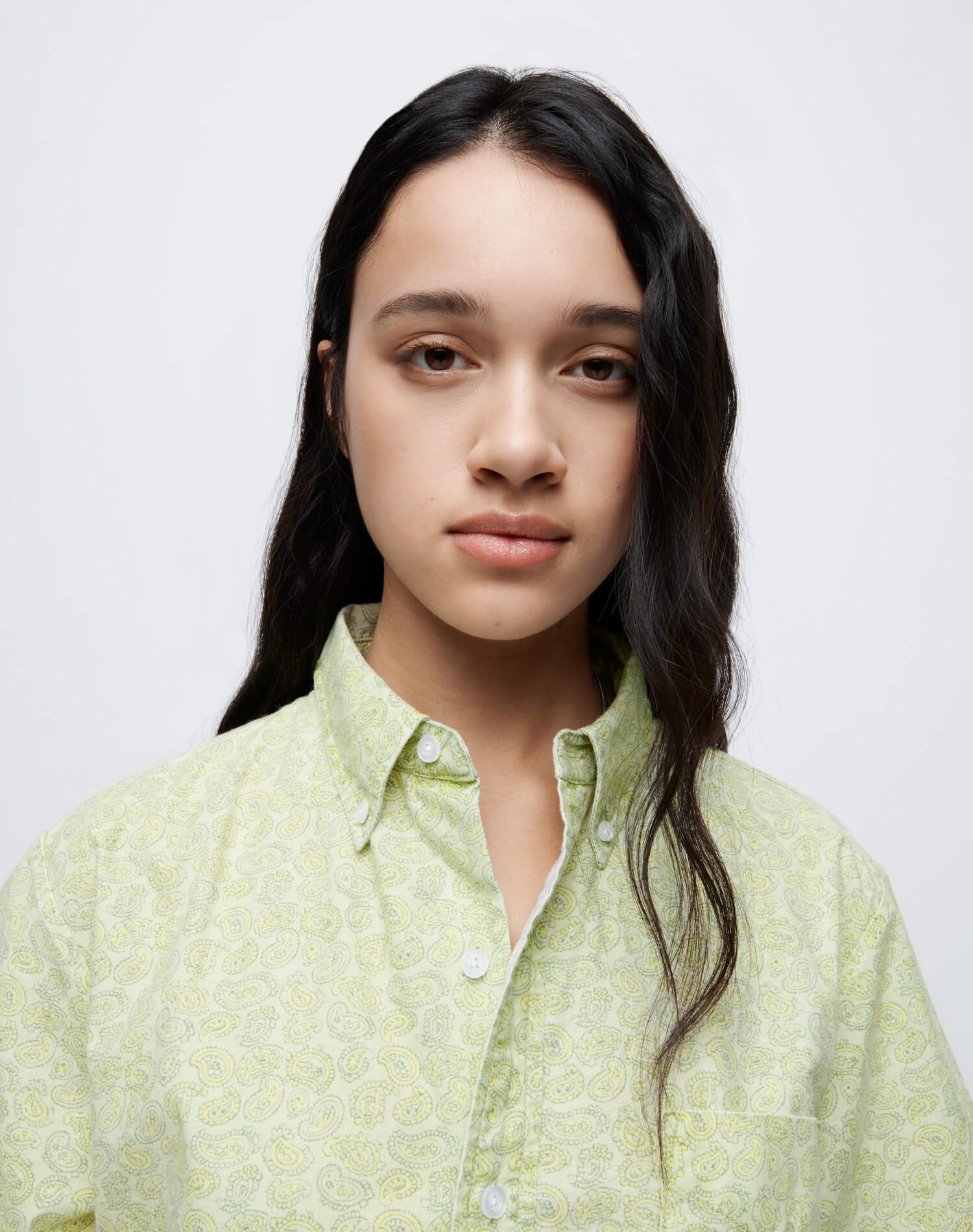 70s Short Sleeve Shirt - Citrus Paisley