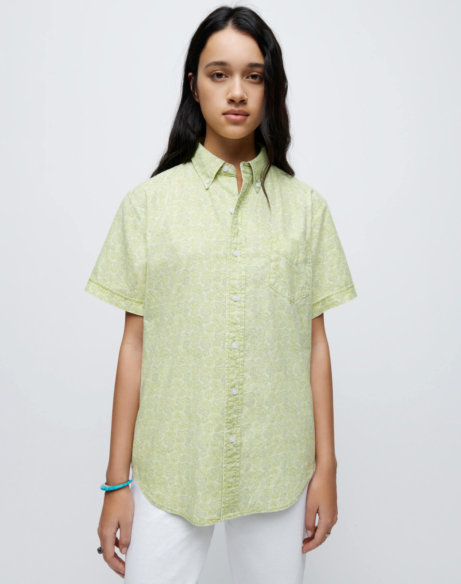 70s Short Sleeve Shirt - Citrus Paisley