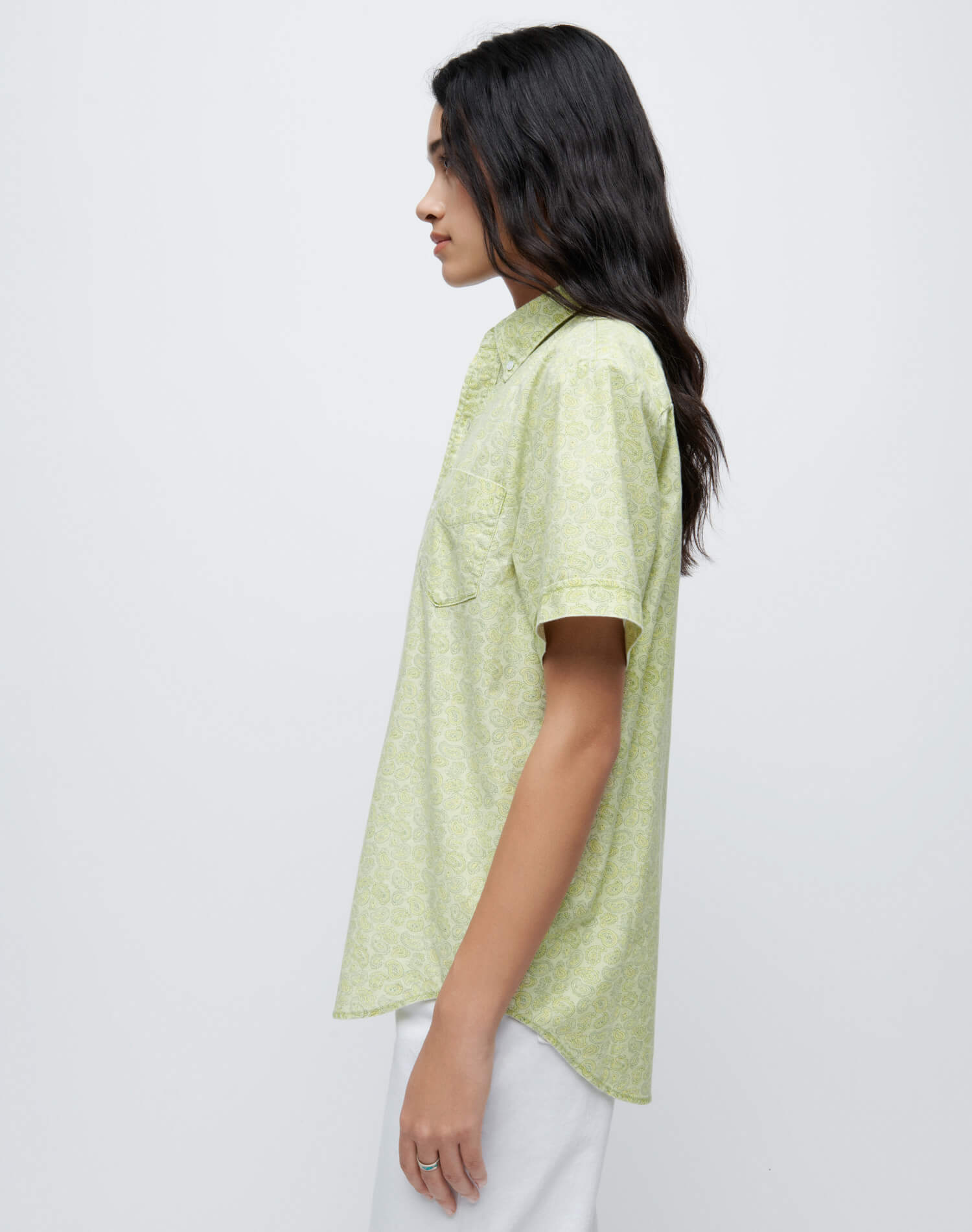 70s Short Sleeve Shirt - Citrus Paisley