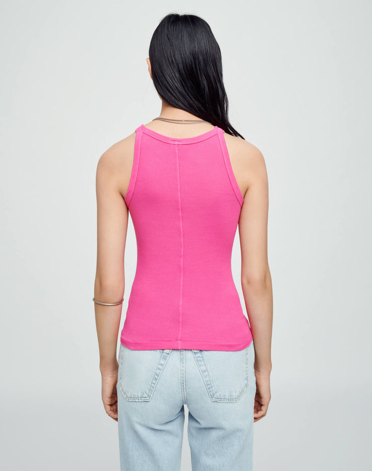 RE/DONE | Ribbed Tank in Optic White