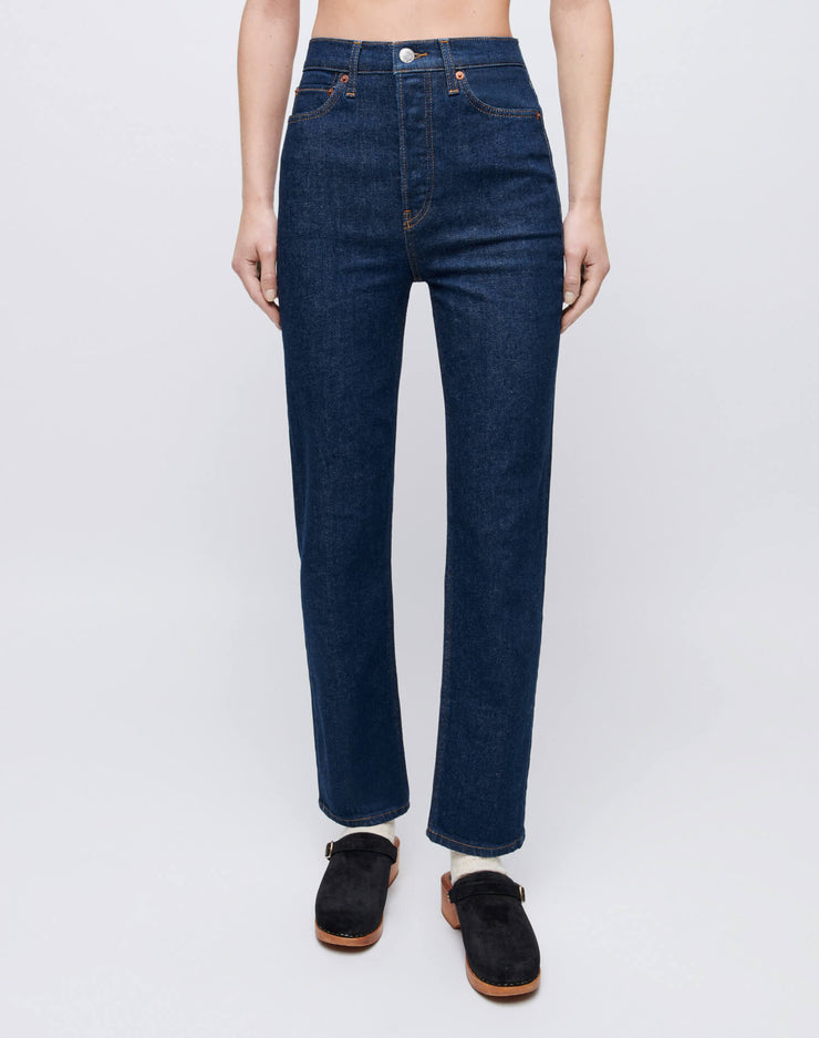 RE/DONE Jeans | Comfort Stretch Ultra High Rise Stove Pipe in Rigid Like
