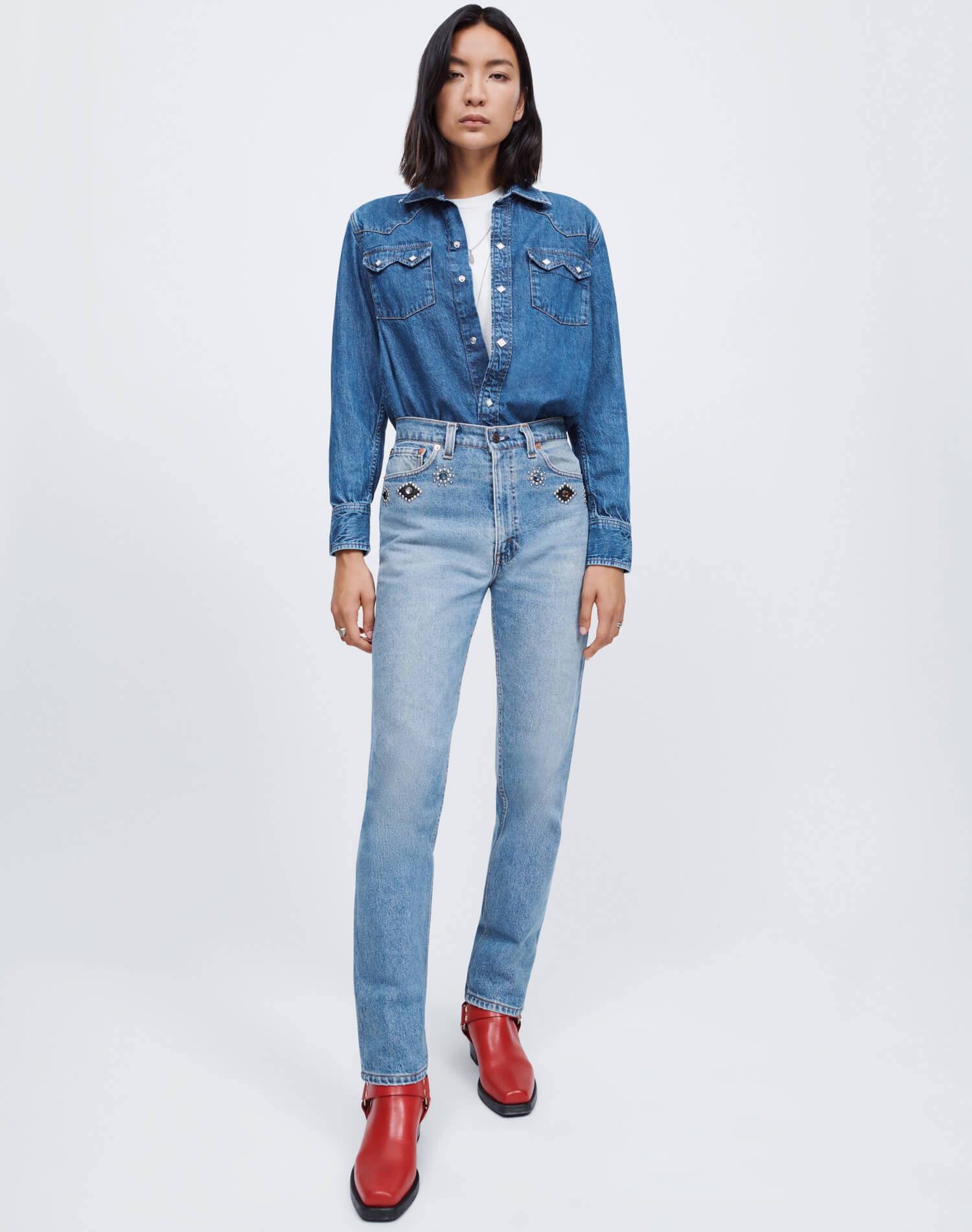 50s Sawtooth Western Shirt - Heritage Medium