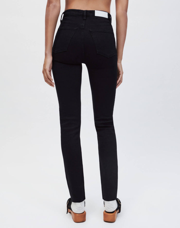 Extra Stretch High Rise Ankle Crop - Noir