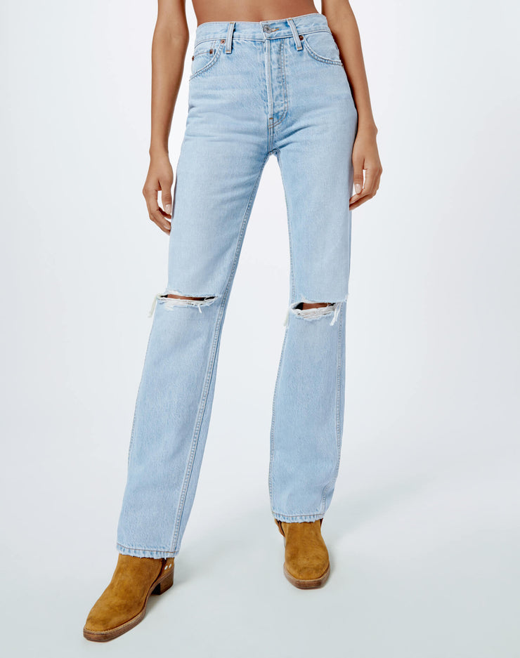 RE/DONE Jeans | High Rise Loose in Worn Blue